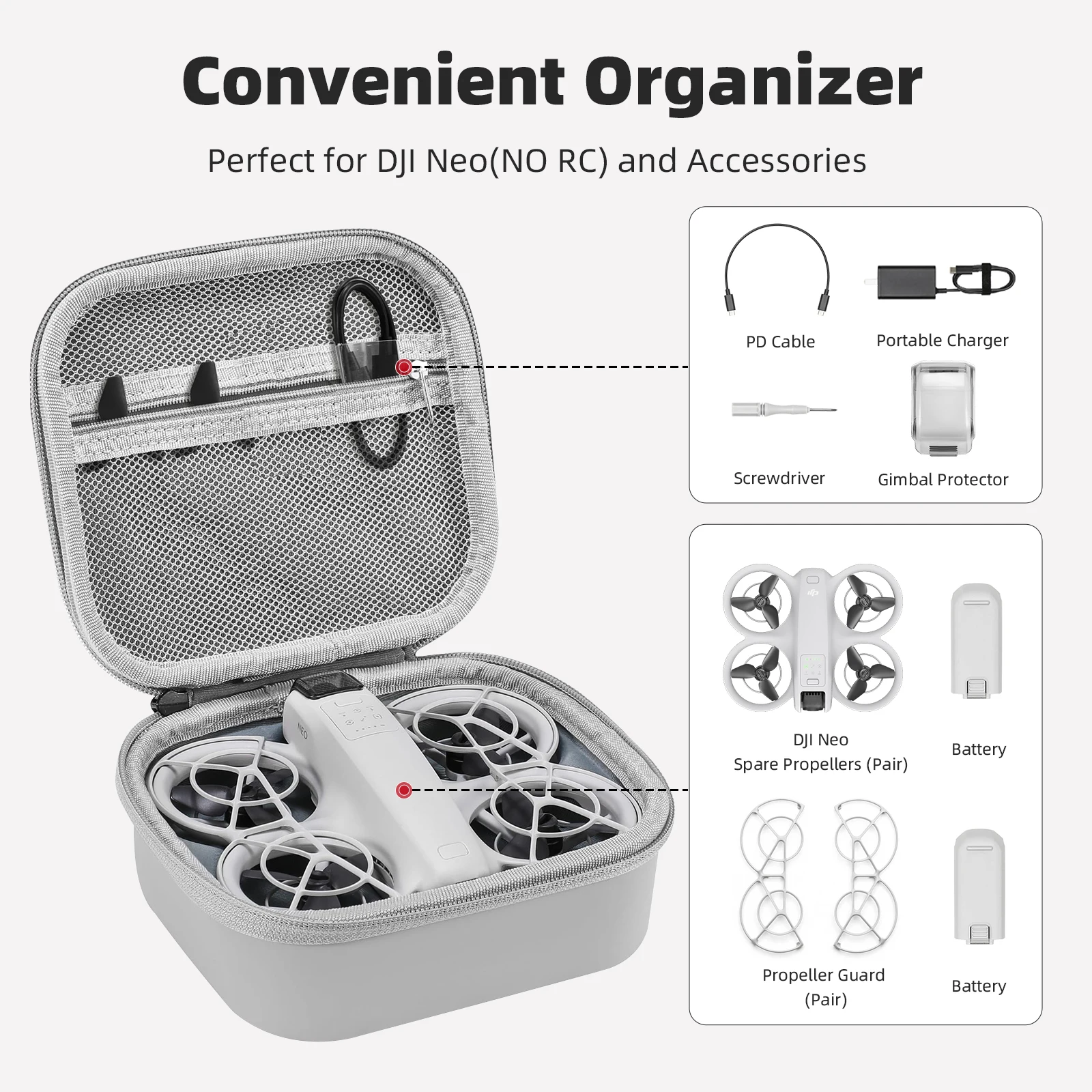 Drone Storage Case for DJI NEO - огляд і ціна Drone Hard Shell Case