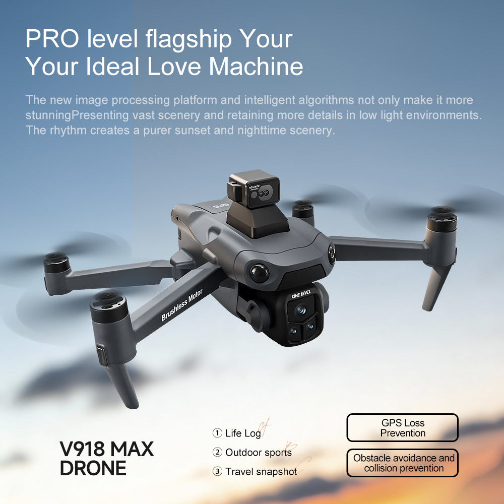 V918 Max Drone GPS Laser Obsta - огляд і ціна Jjrc Drone X12